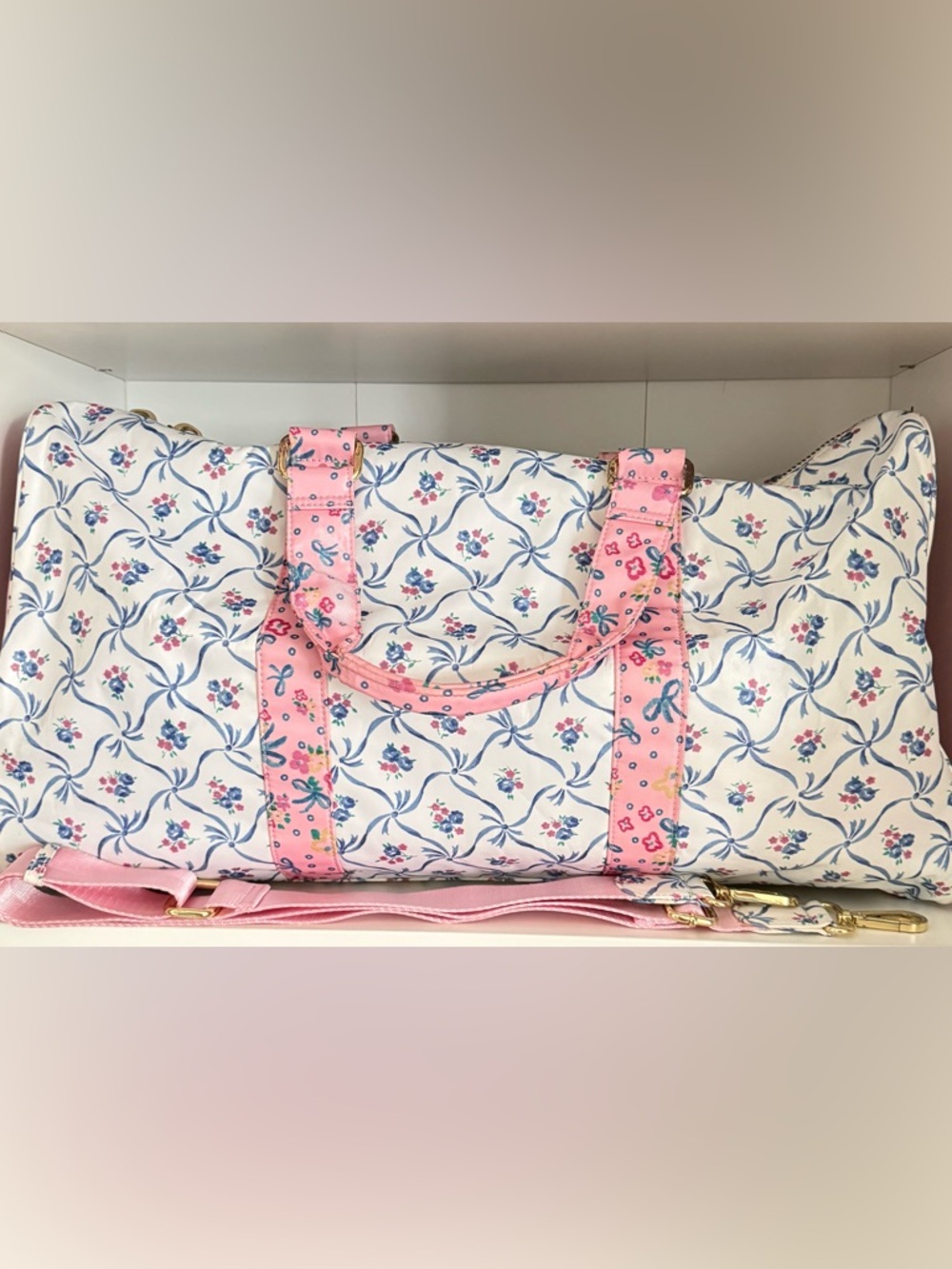 Stoney clover lane loveshackfancy classic duffle
LSF blue bow
